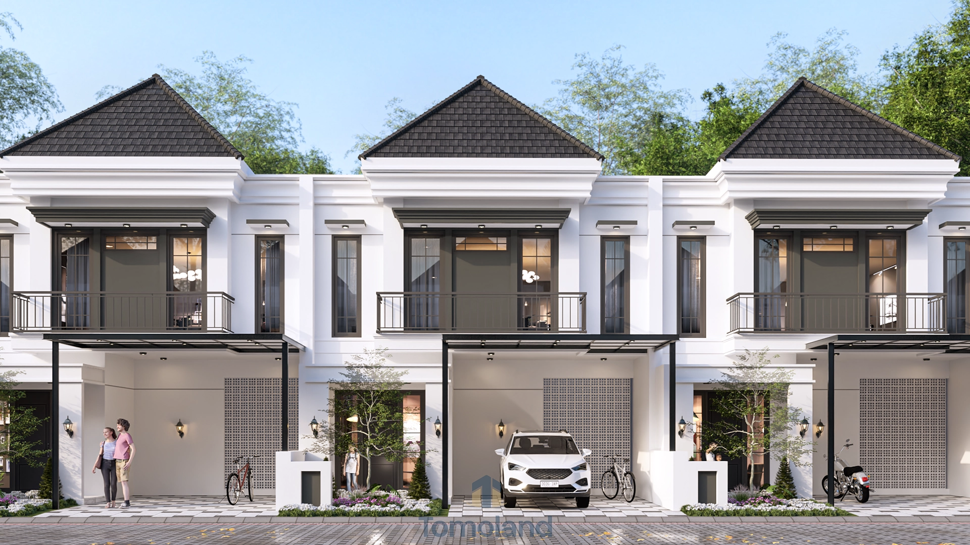 Fasad rumah Type 100 Royal Avenue
